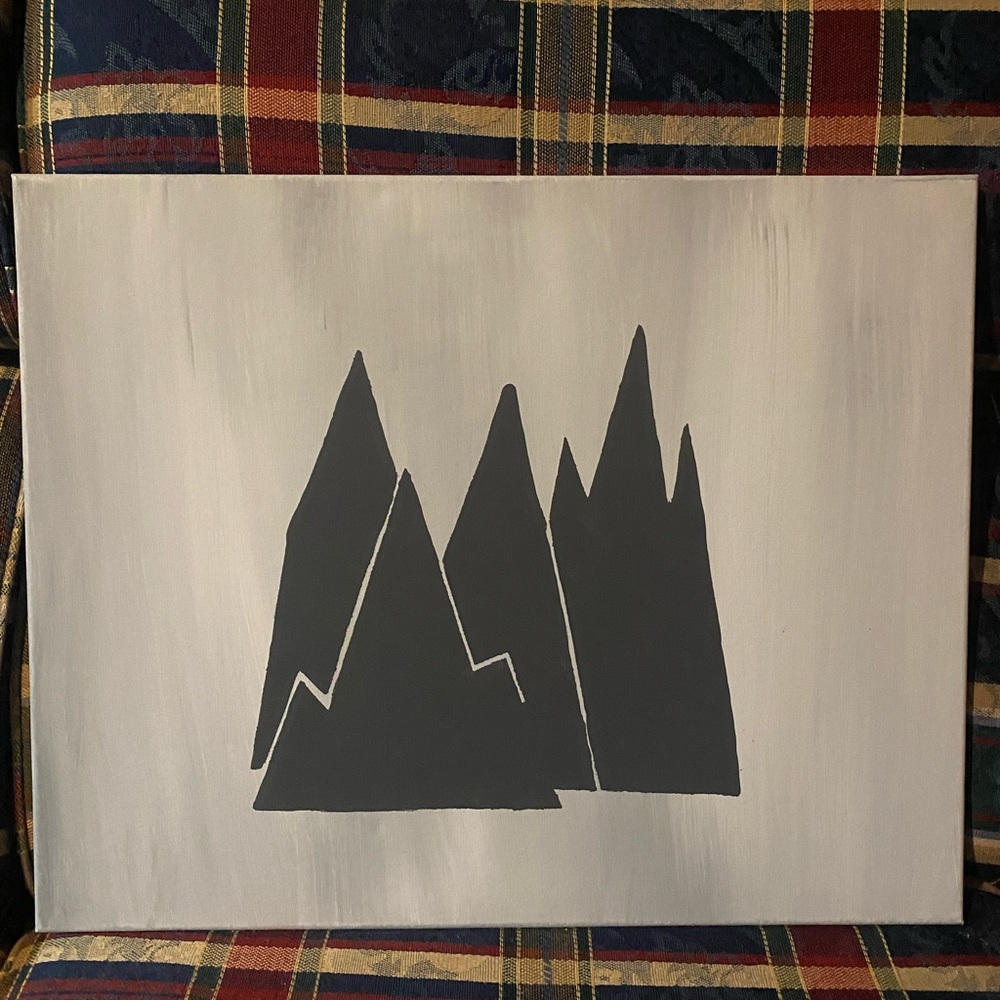 Gloss finished canvas painting